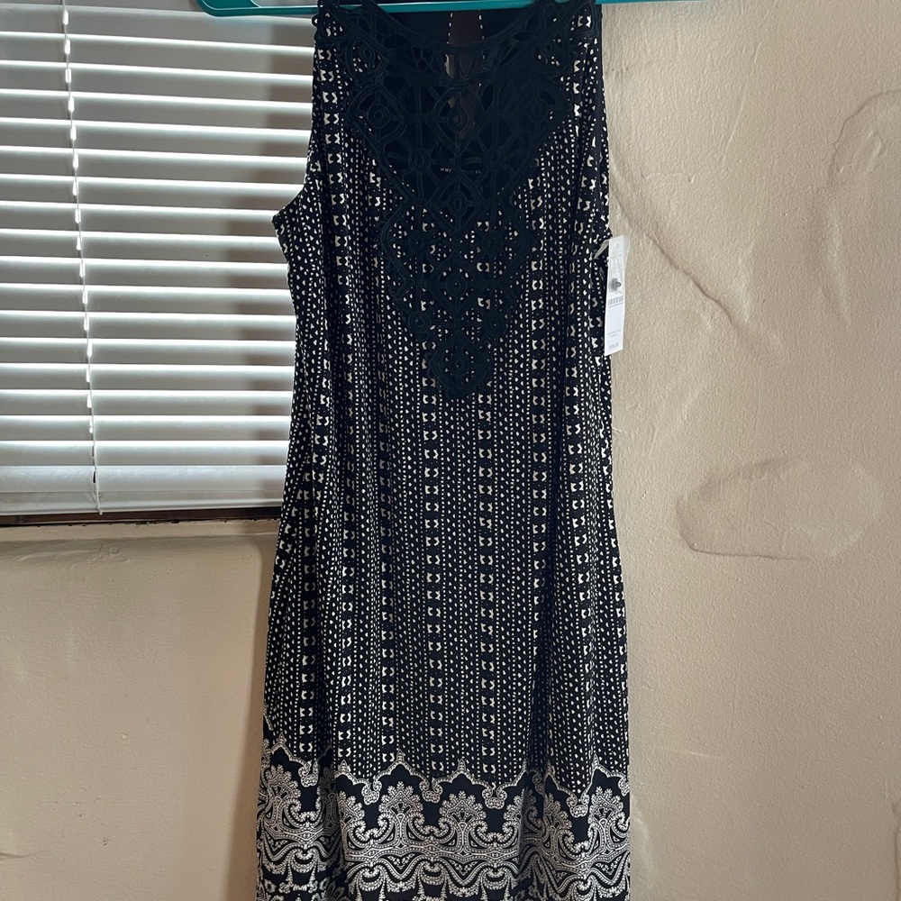 White House Black Market Crochet Neck Shift New Dress - Picture 4 of 7